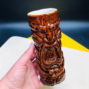 Vintage KON TIKI Restaurant Sheraton Montreal Totem Tumbler: by DAGA Hawaii